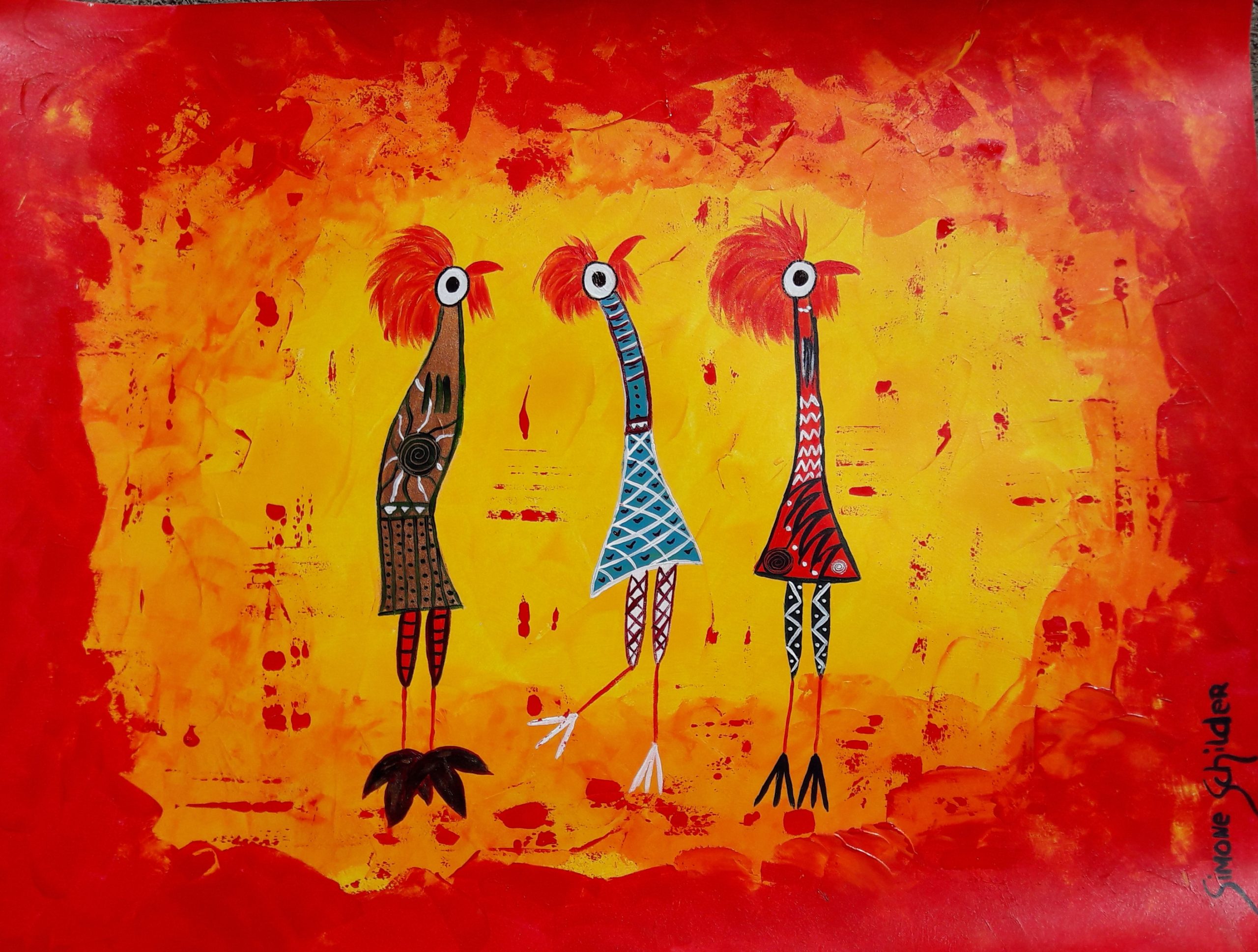 Three Chickens